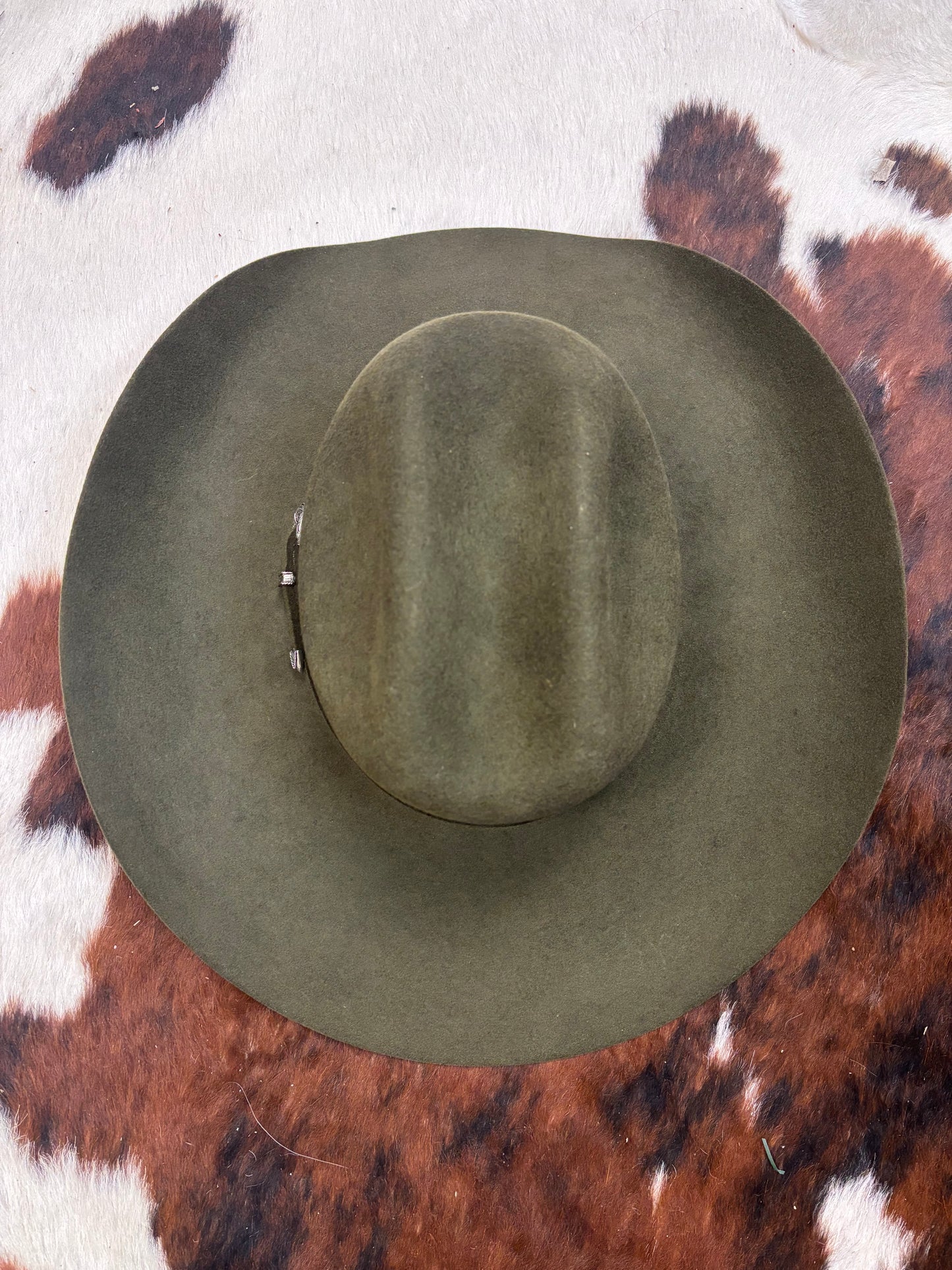 Serratelli Mesa Olive Cattleman Crease Pure Wool Cowboy Hat