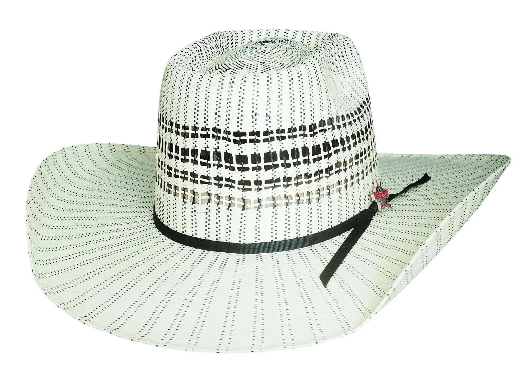 Bullhide Ivory & Black Keep Riding 25X Straw Western Cowboy