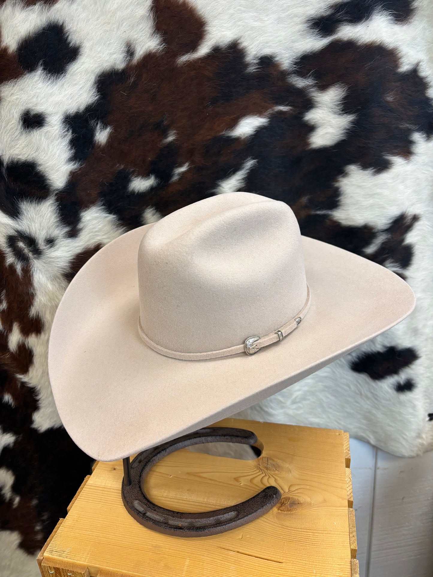 Serratelli Mesa Silver Belly Cattleman Crease Pure Wool Cowboy Hat