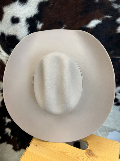 Serratelli Mesa Silver Belly Cattleman Crease Pure Wool Cowboy Hat