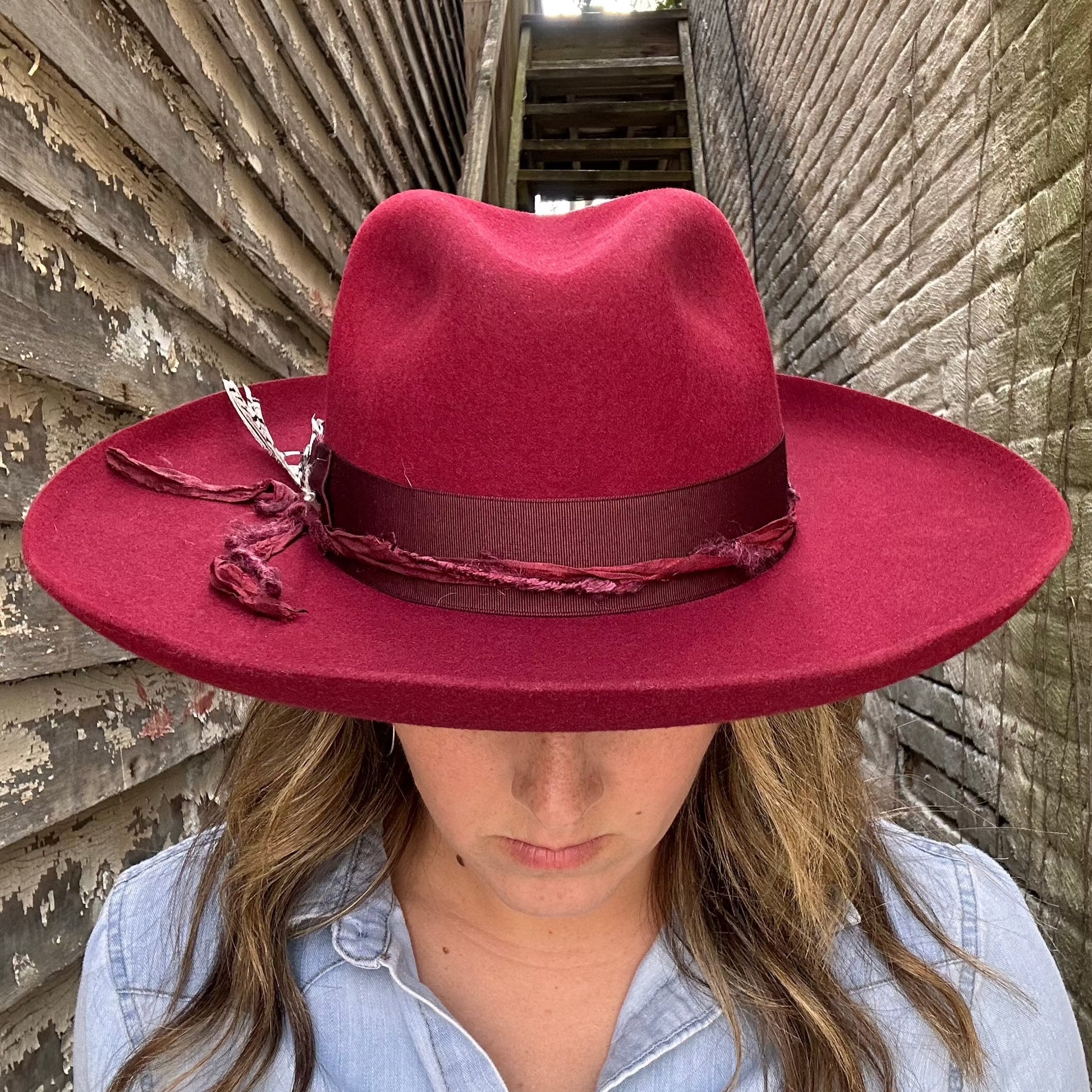Red stetson top hat