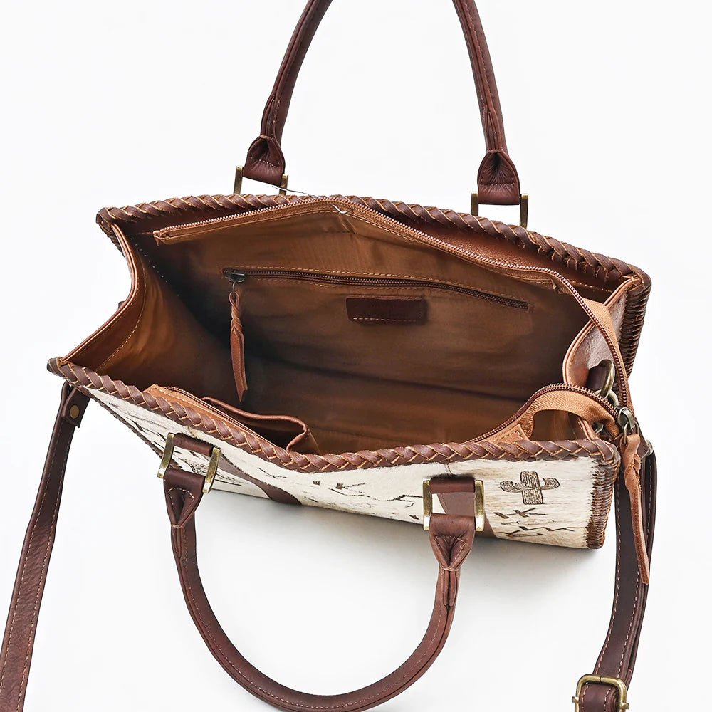 American Darling Branded Cowhide Tote Purse Handbag ADBGM854