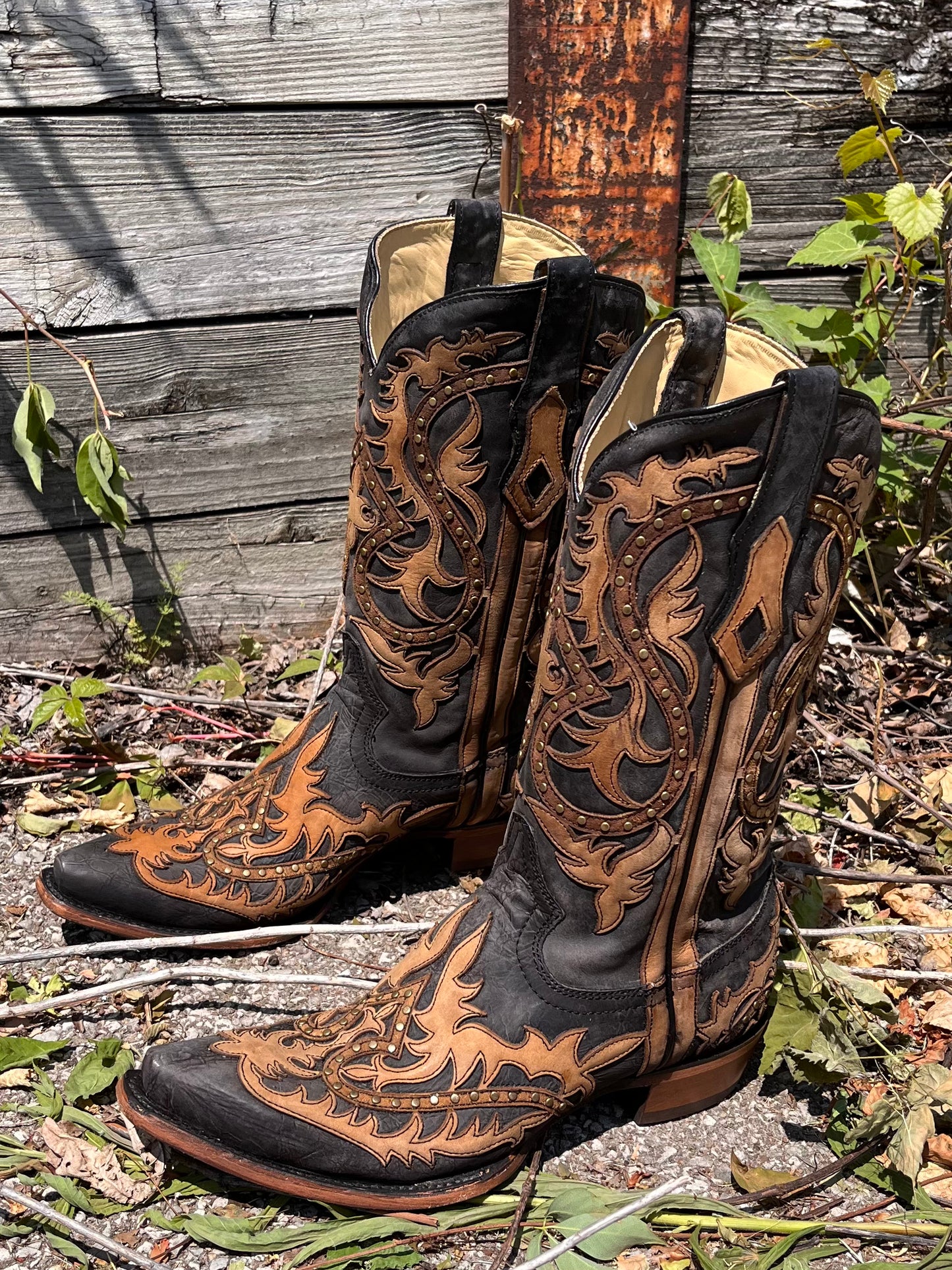 Mens corral snip toe boots best sale