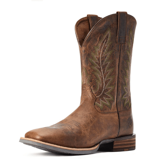Ariat Men s Ridin High Pecan Brown Square Toe Cowboy Boot 10042468 Painted Cowgirl Western Store
