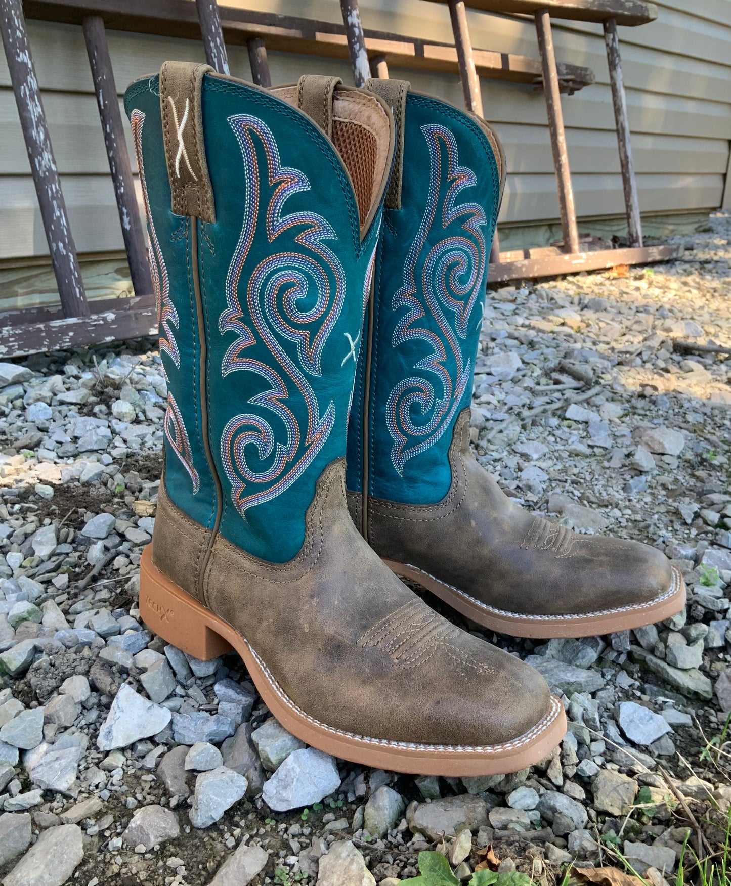 Twisted X Women s 12 Tech Bomber Storm Blue Cowgirl Boot WXTR001 Painted Cowgirl Western Store