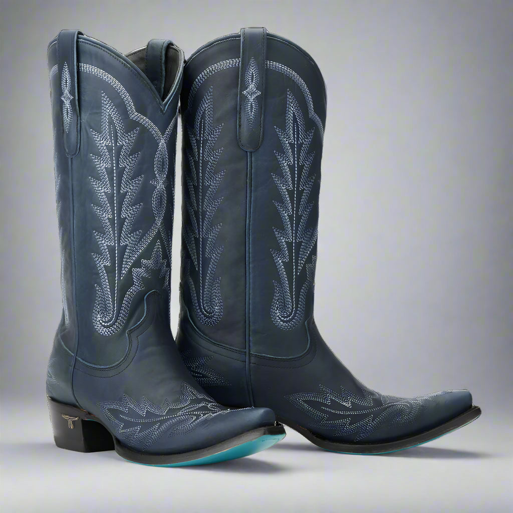Lane Boots Women's Midnight Navy Lexington Snip Toe Cowgirl Boots