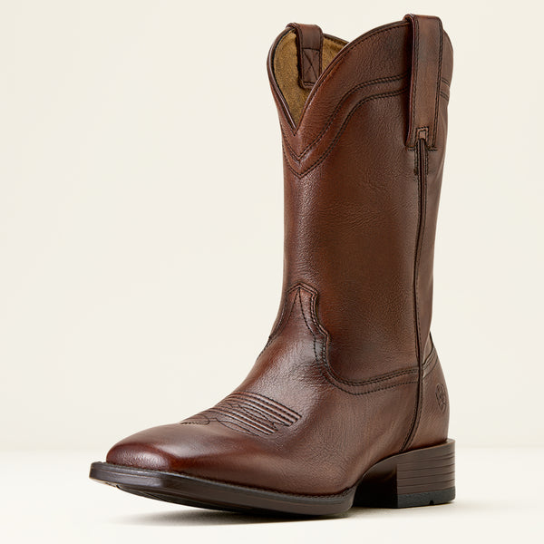 Ariat Men's Alden Brown Honey Bee Square Toe Western Cowboy Boots