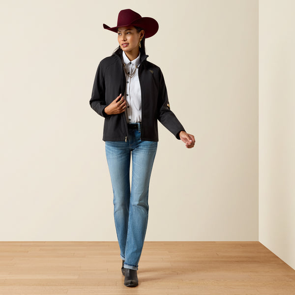 Ariat Women's Black & Stonewell Logo Concealed Carry Full Zip