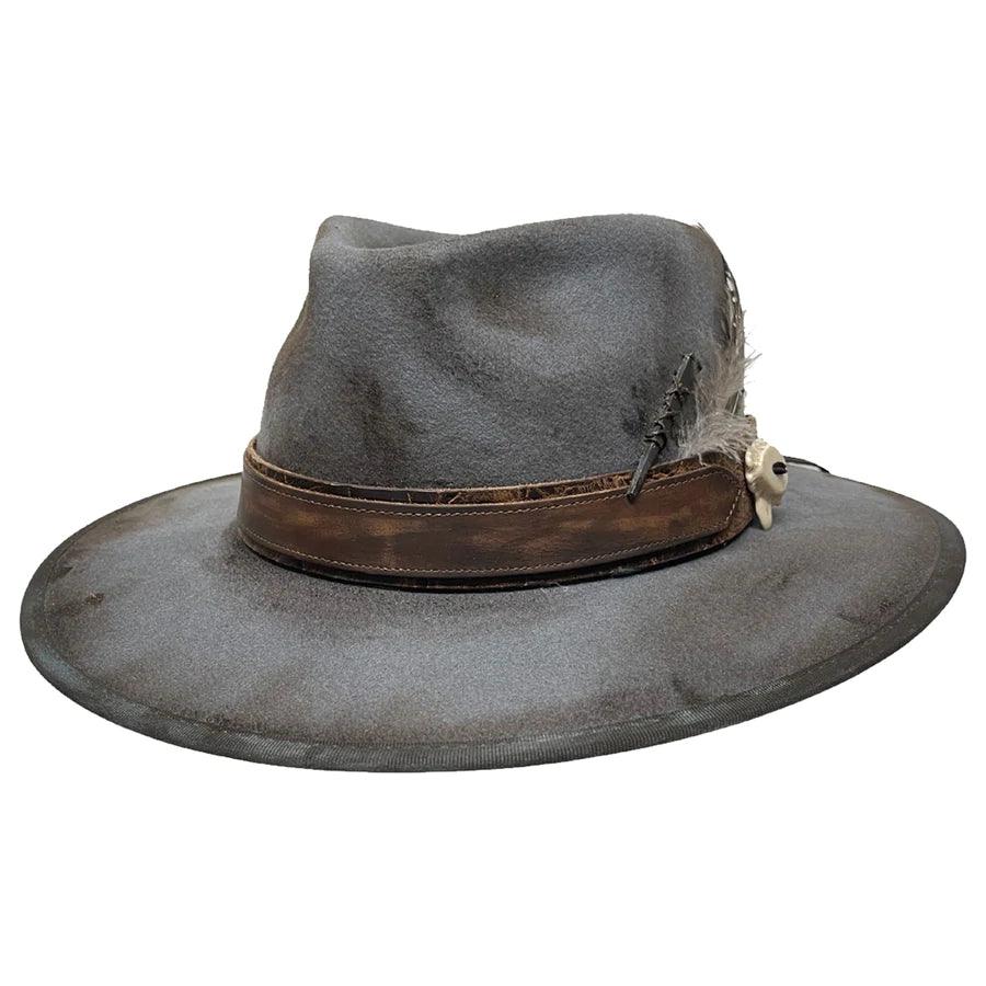 American Hat Makers Appalachian Stone Grey Fedora Hat  display picture 1