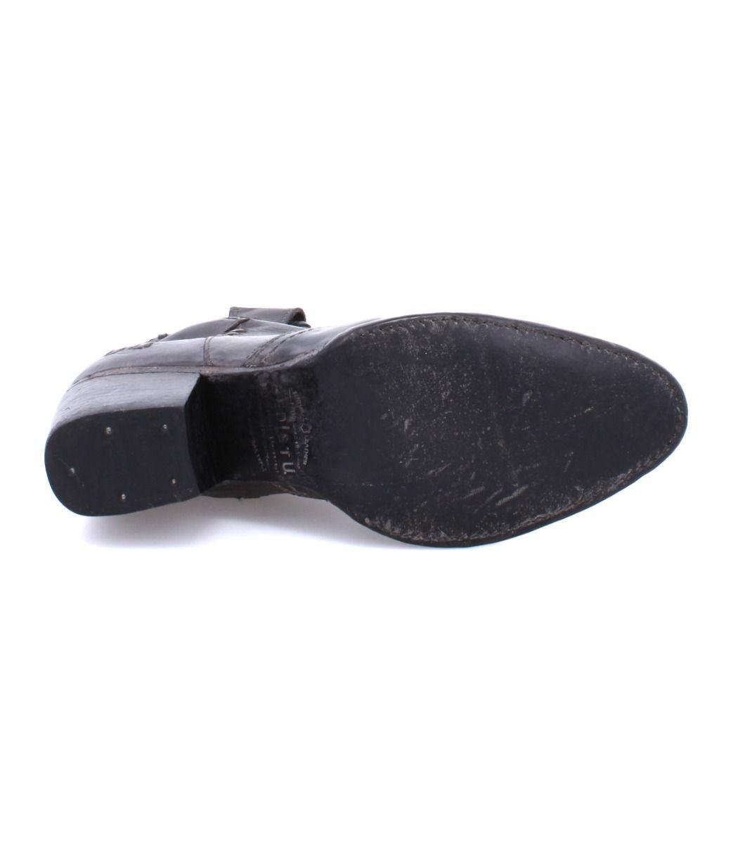 Bed Stu Women's Baila II Black Rustic Leather Tremolo Short Ankle Boots  F328036-BKRSTR