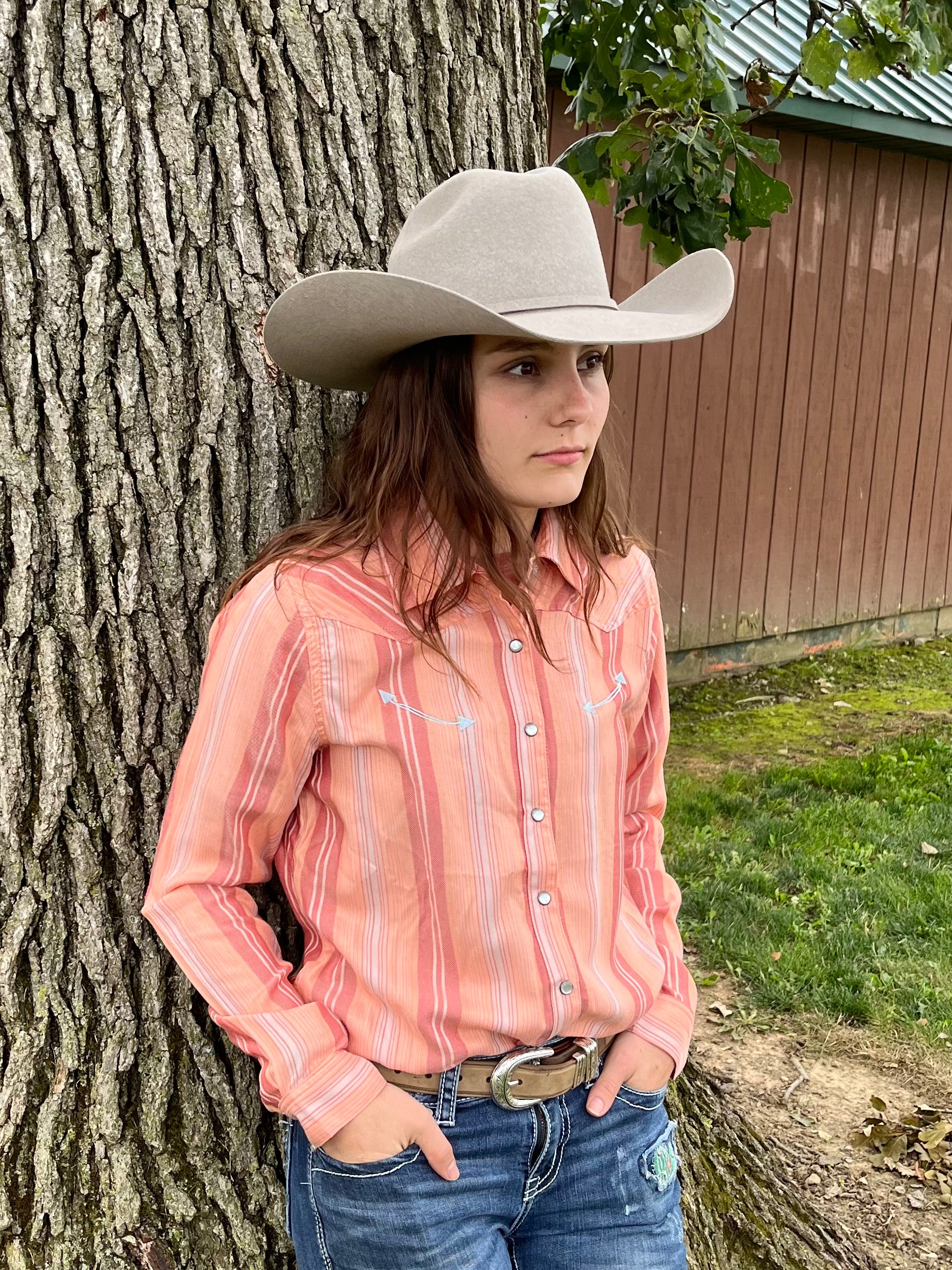 Womens felt top cowboy hats
