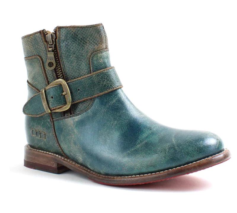Bed Stu Women's Becca Dark Teal Lux Leather Mason Ankle Boots F321118
