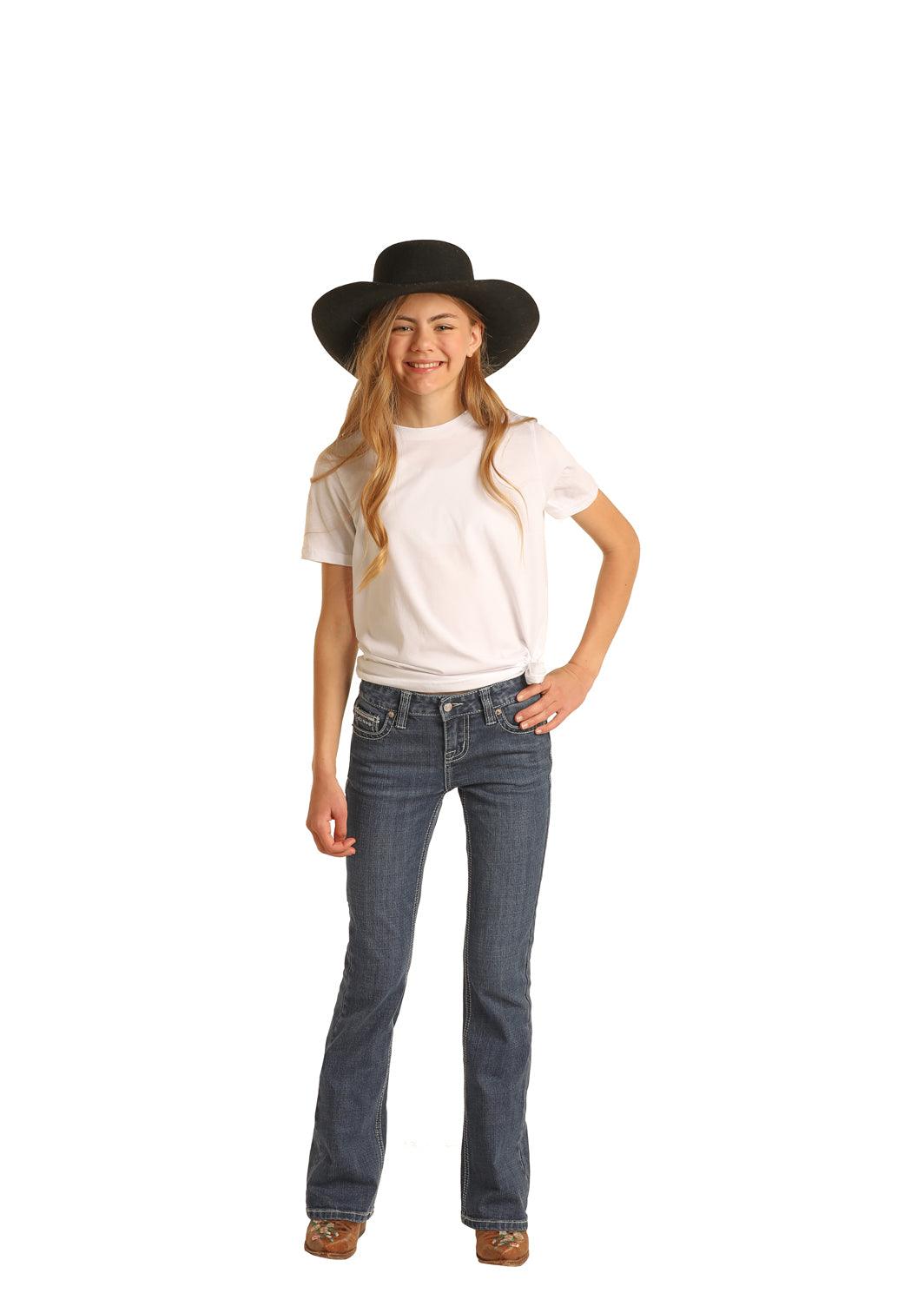 G5-9788 Rock & Roll Cowgirl Girls Bootcut Jeans