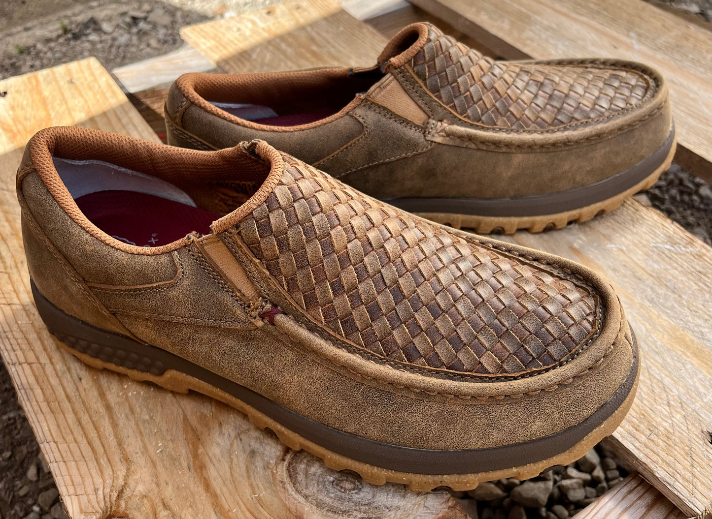 Twisted X Men s Slip On Driving Moc Bomber MXC0018 Painted