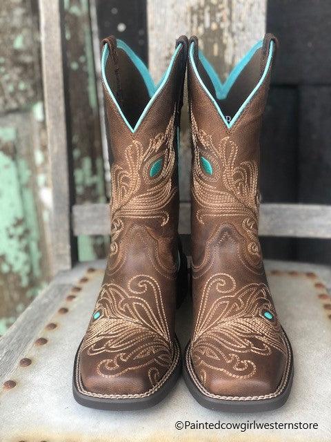 Turquoise ariat boots Clearance