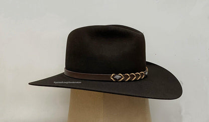 Rodeo King 5X Chocolate Felt Western Hat Tracker Western Cowboy Hat 2135-Painted Cowgirl Western Store