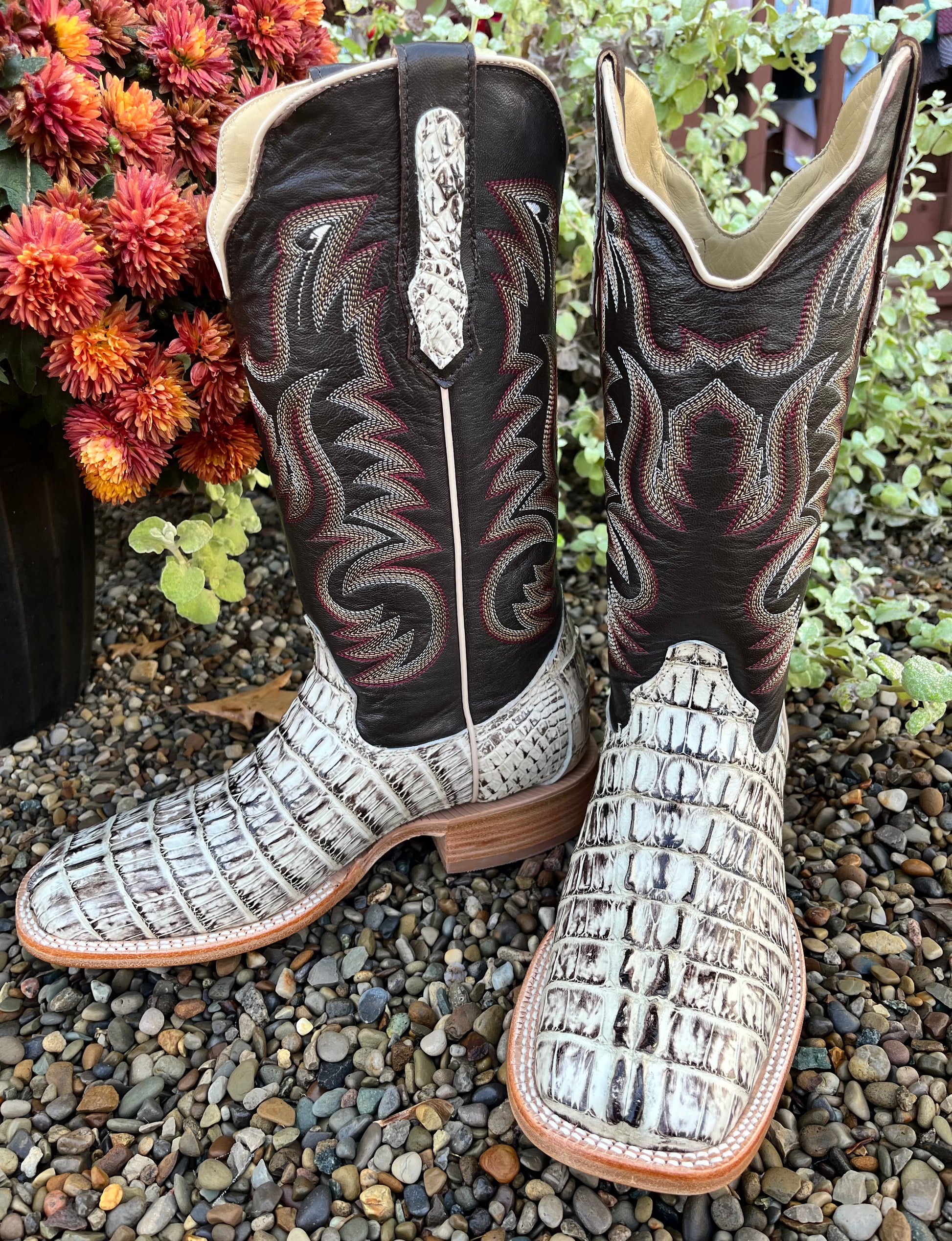 Wide square toe boots best sale