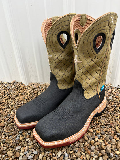 Twisted X Men s Charcoal Kiwi Cowboy Work Boots MXBNW06