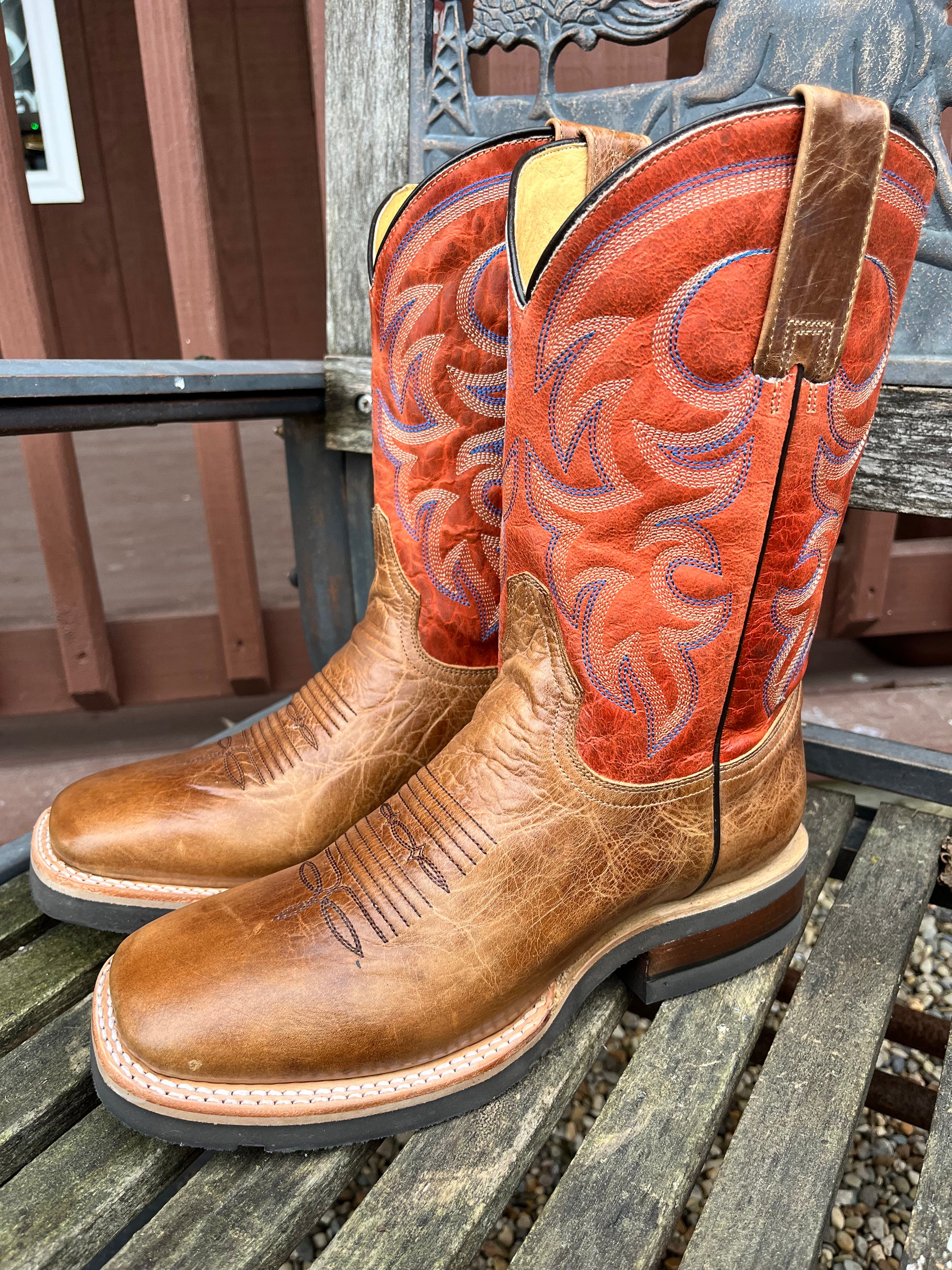 Tan cowboy boots deals