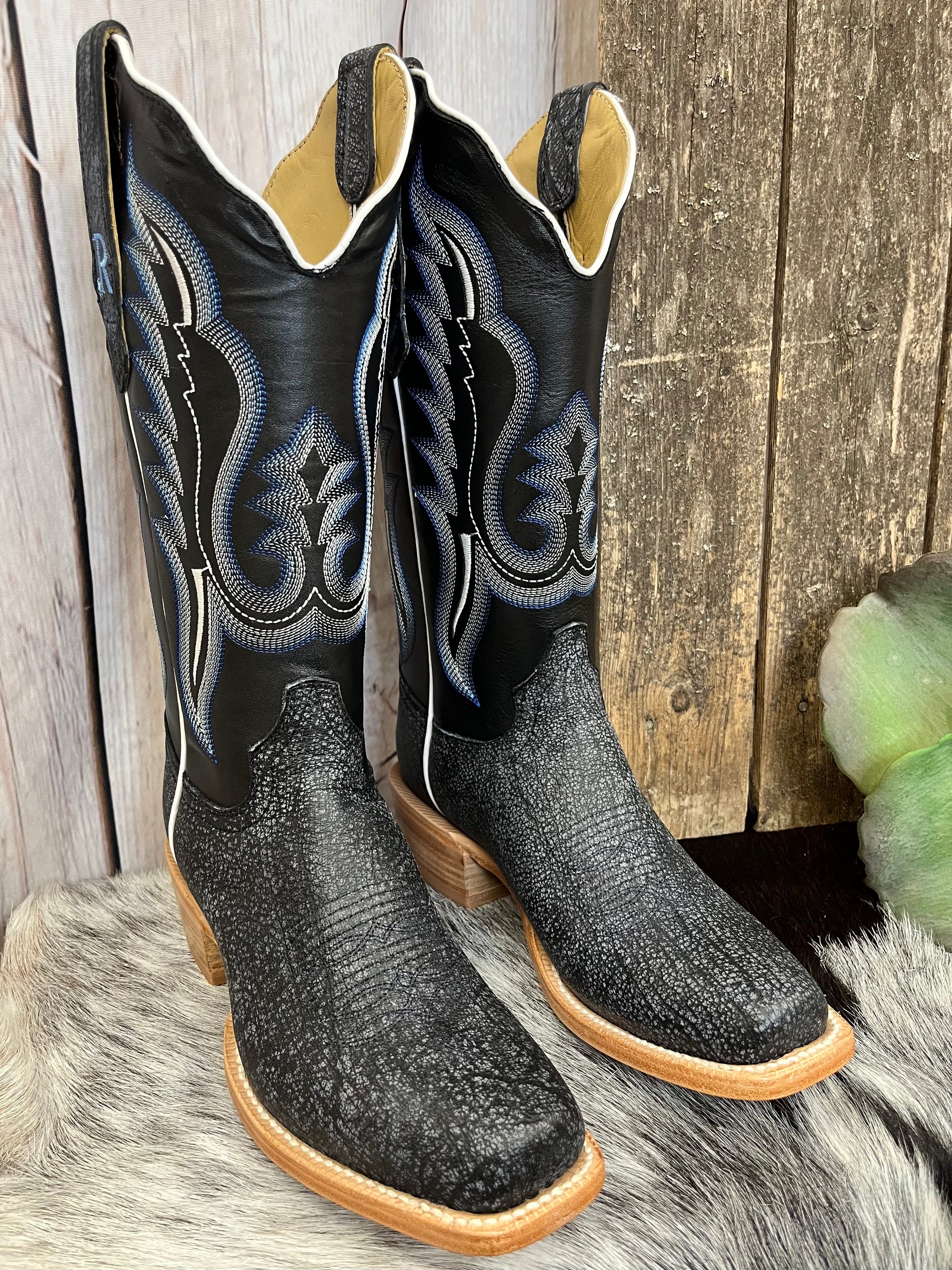 Midnight clearance blue boots