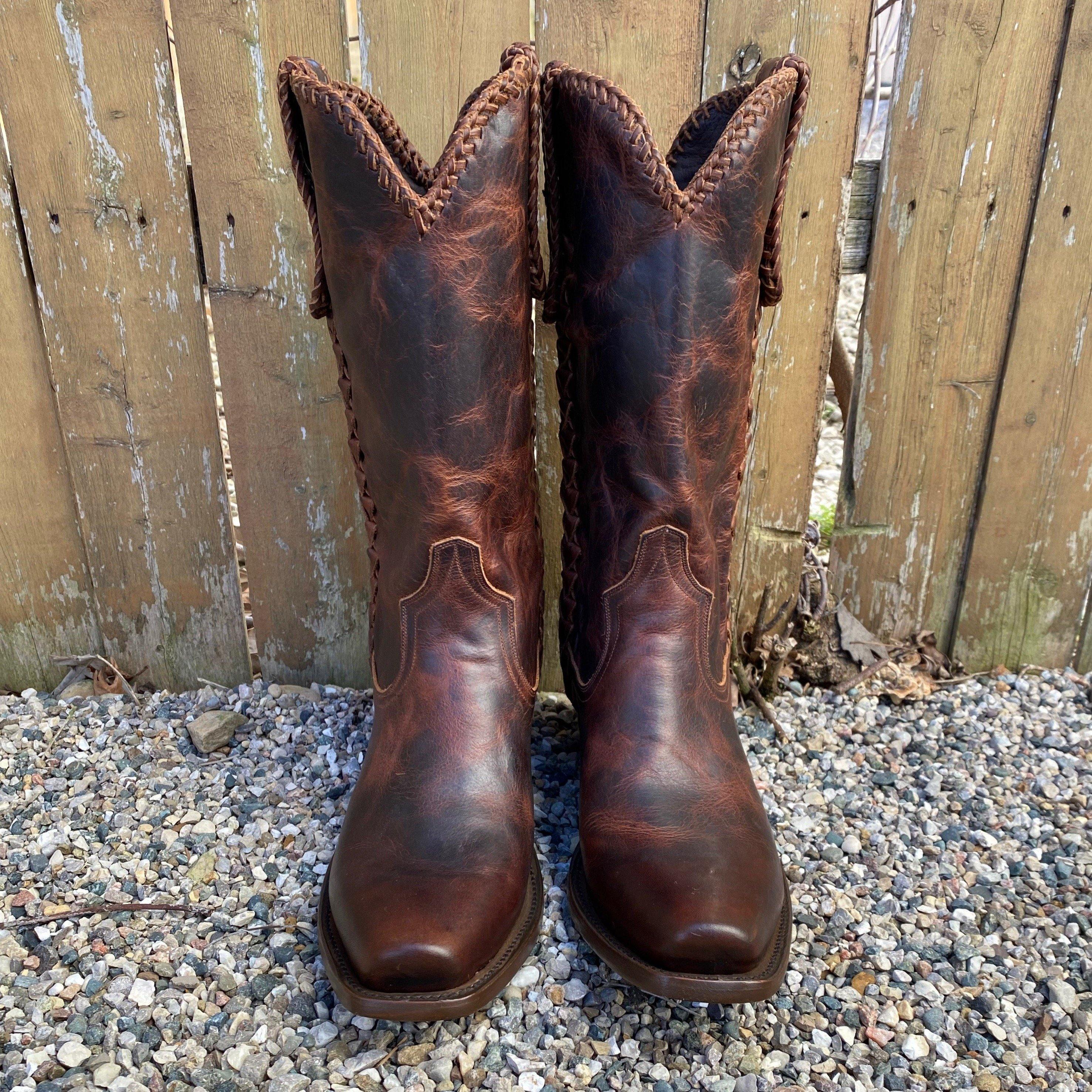 Lane Men's Bodega Cognac Leather Handmade Western Boots MB0004B