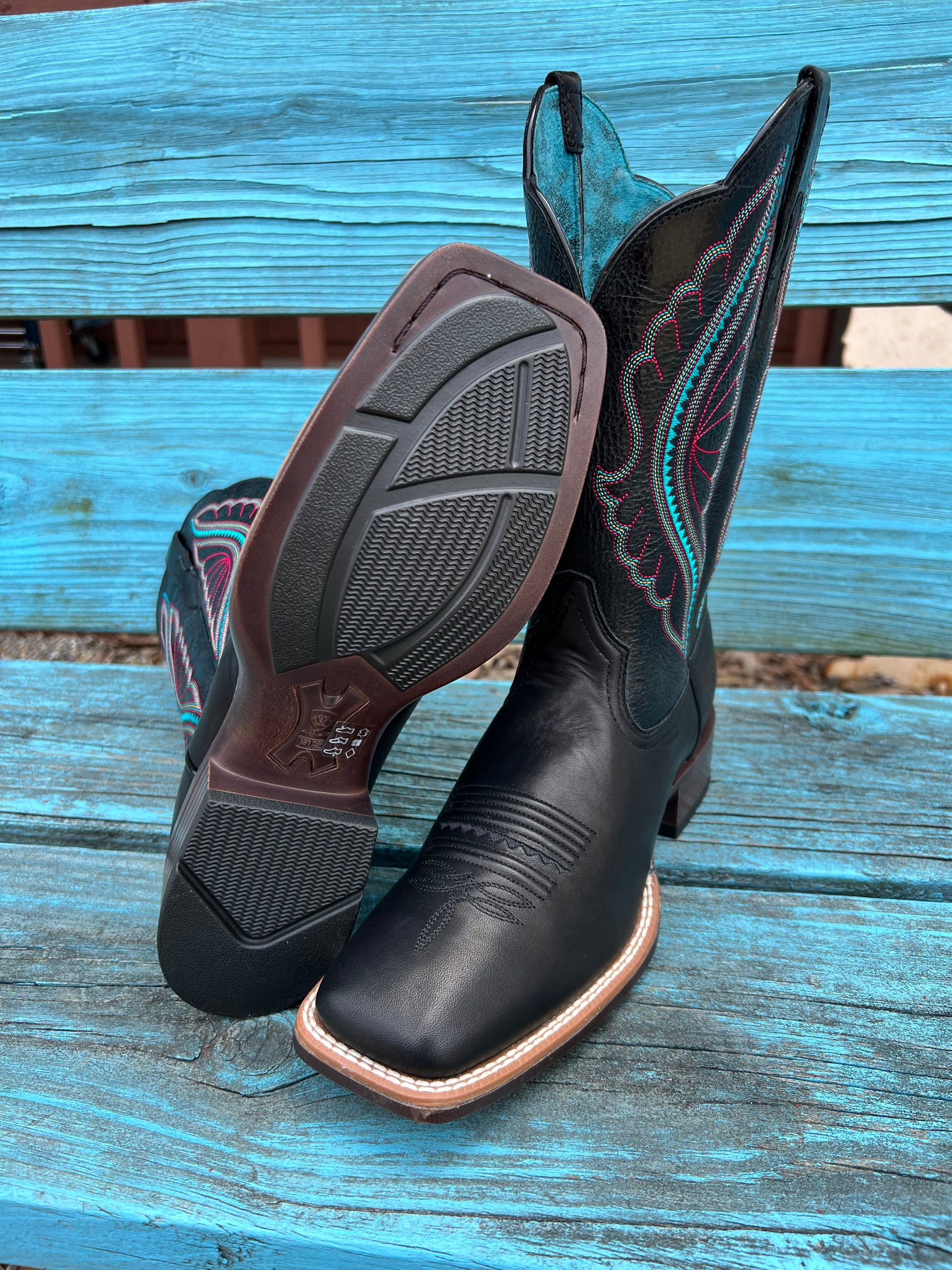 Ariat Women s PrimeTime True Black Square Toe Cowgirl Boots