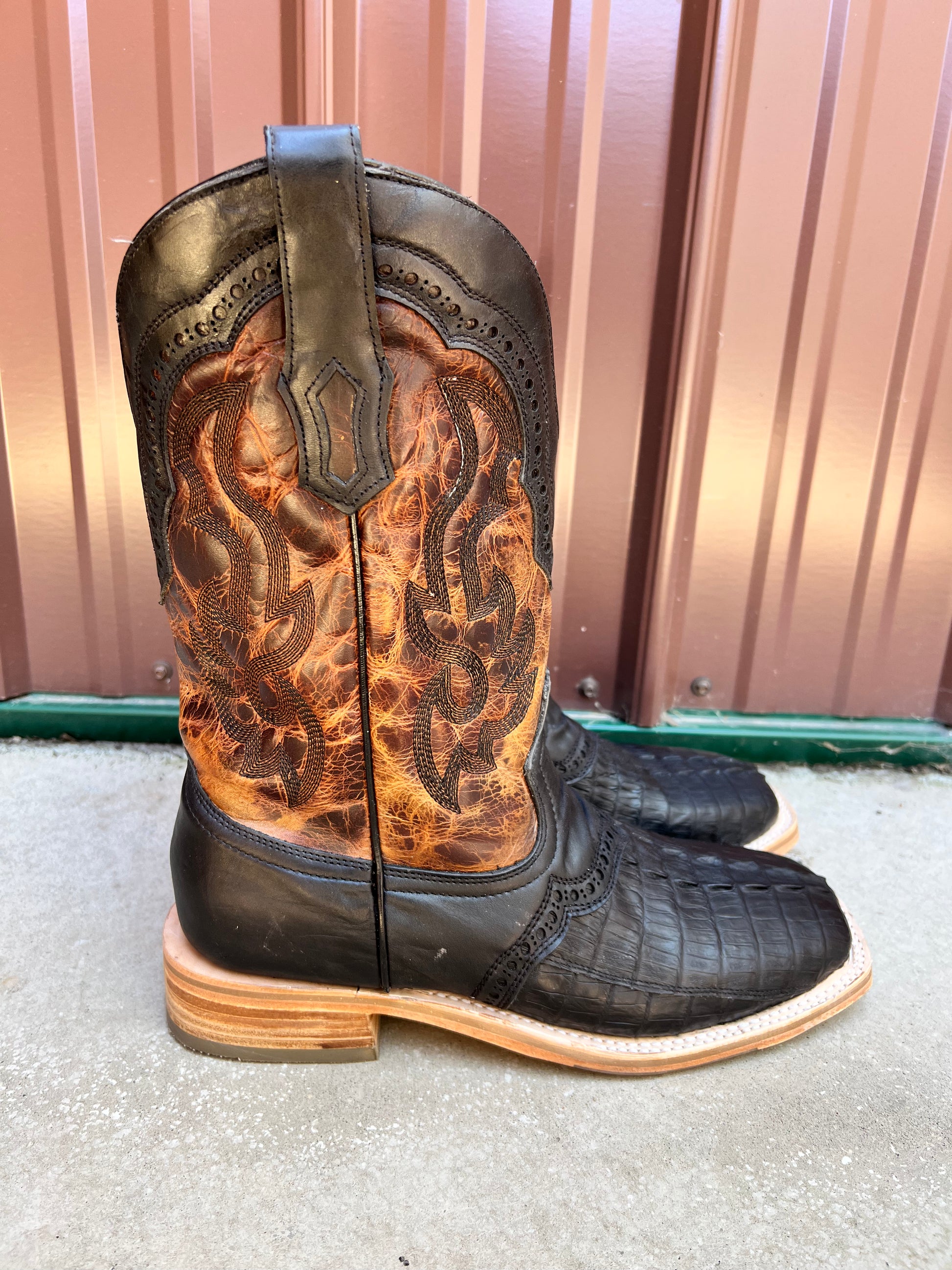 Black caiman shop boots