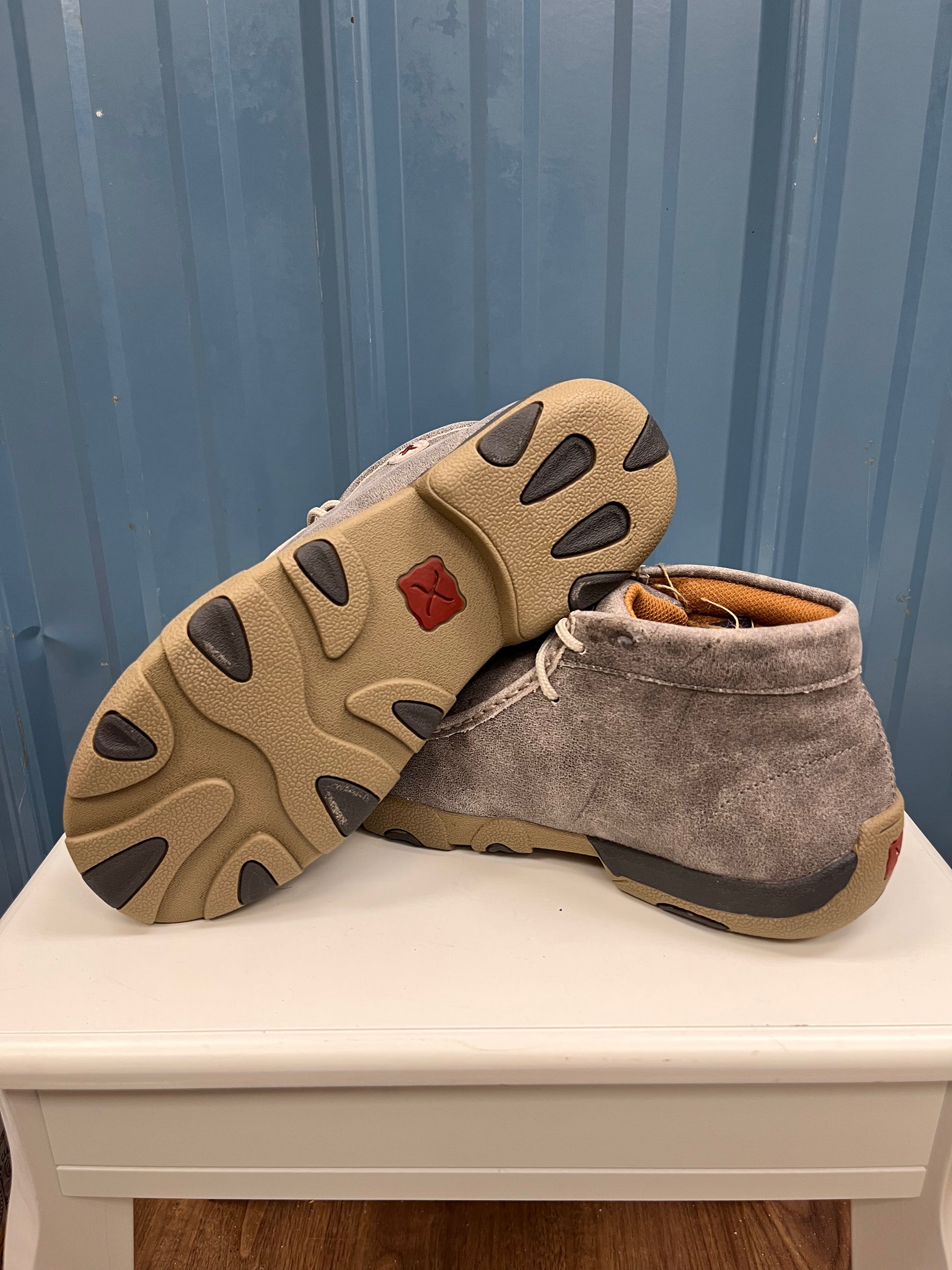 Twisted X Men's Chukka Grey Driving Moccasins MDM0072 | Painted Twisted X Men's Chukka Grey Driving Moccasins MDM0072 | Painted