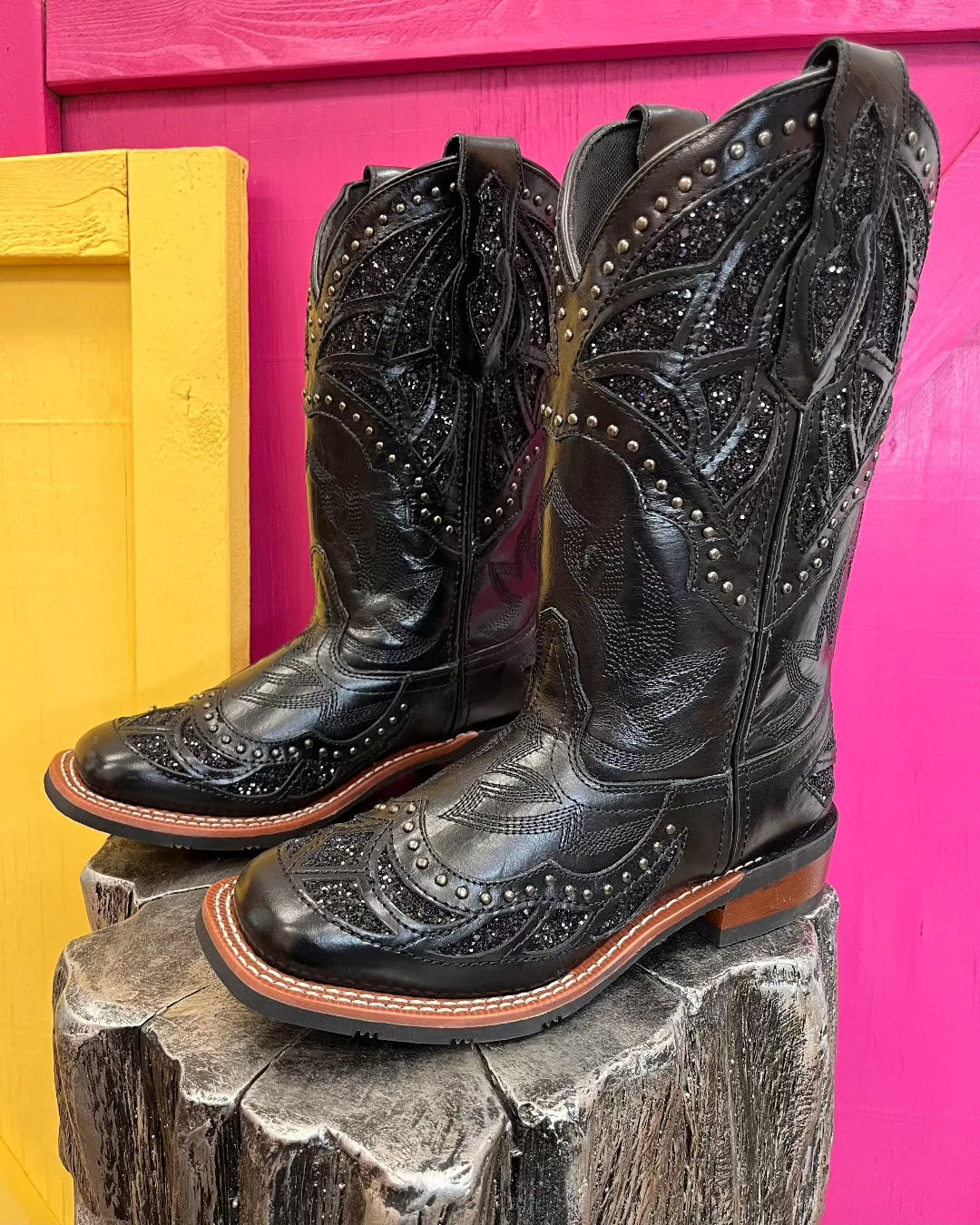 Laredo womens black cowboy boots outlet