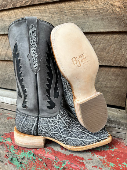 Black Jack Men s Ice Grey Elephant Cowboy Boots IG8011 96