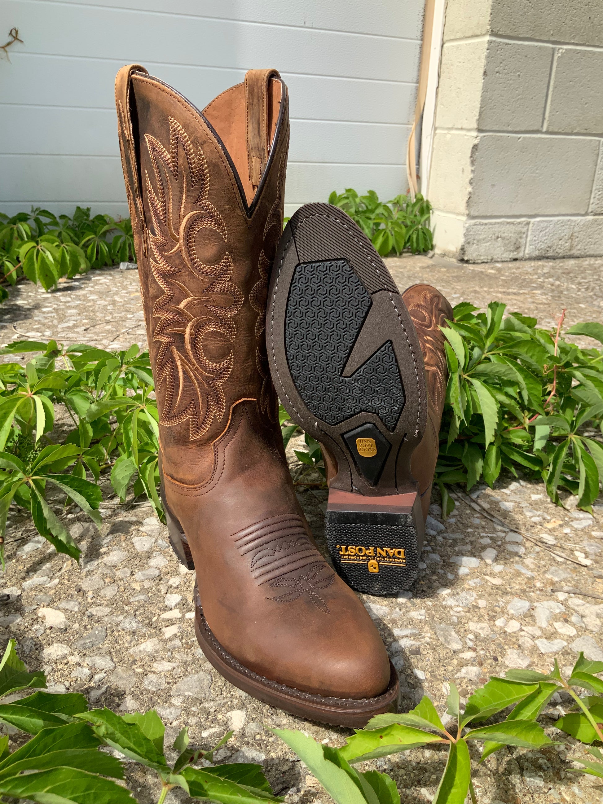 Dan Post Men s Rust Cottonwood Round Toe Cowboy Boots DP3388