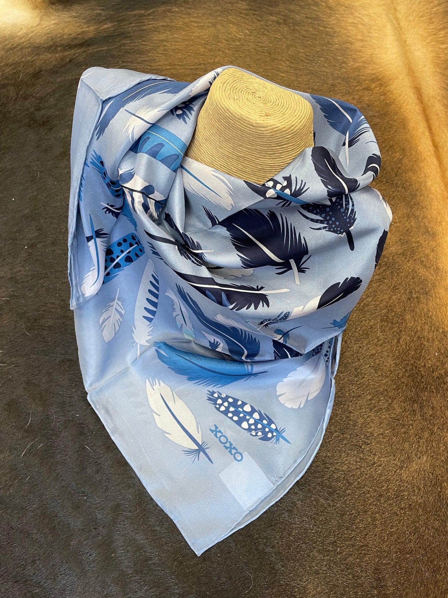 Wyoming Traders Paisley or Feather Print Silk 34.5” x 34.5” Wild Rag | Painted Cowgirl Western Store wyoming-traders-paisley-or-feather-print-silk-34-5-x-34-5-wild-rag-painted-cowgirl-western-store