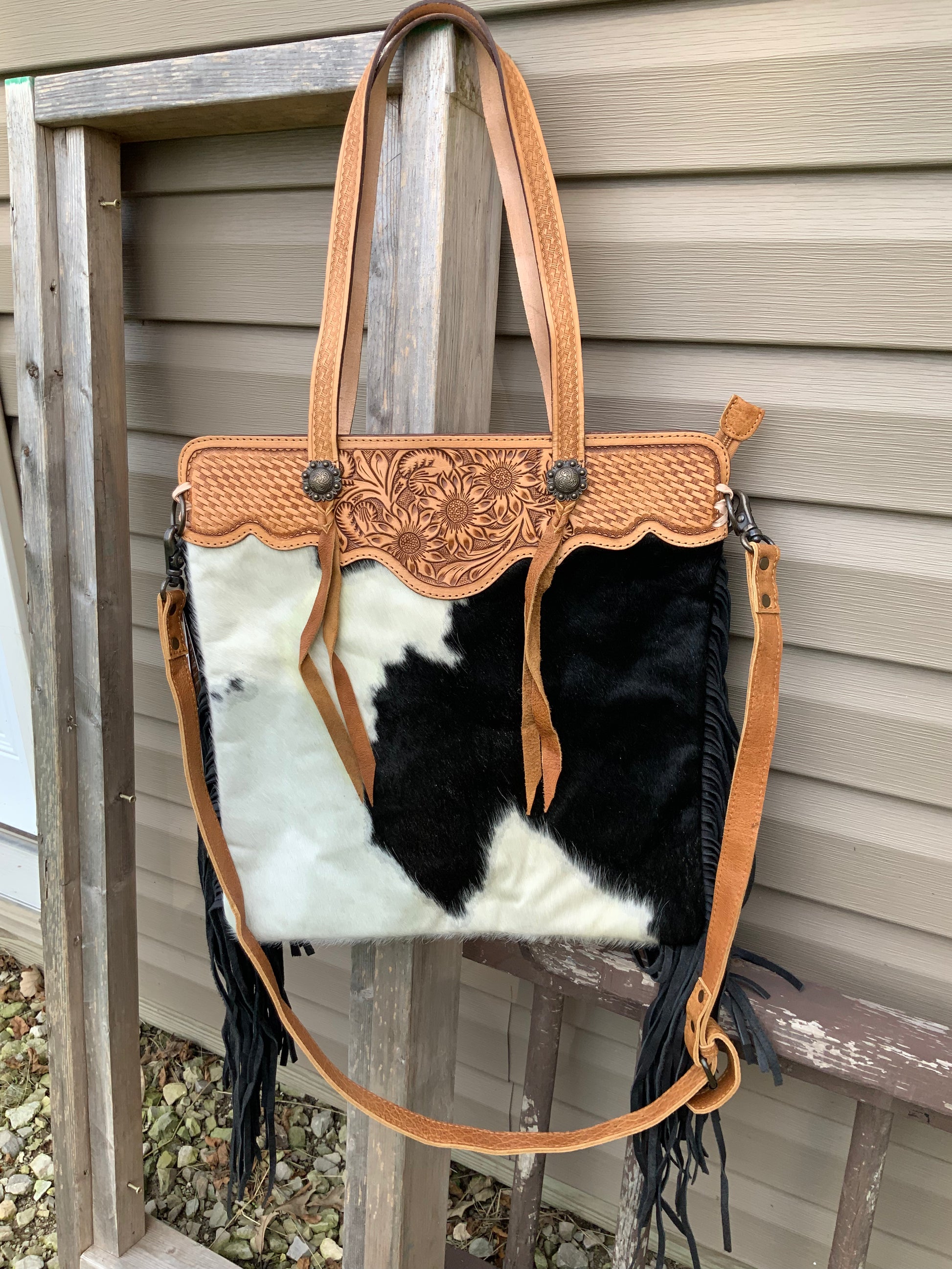 Cowhide tote sales