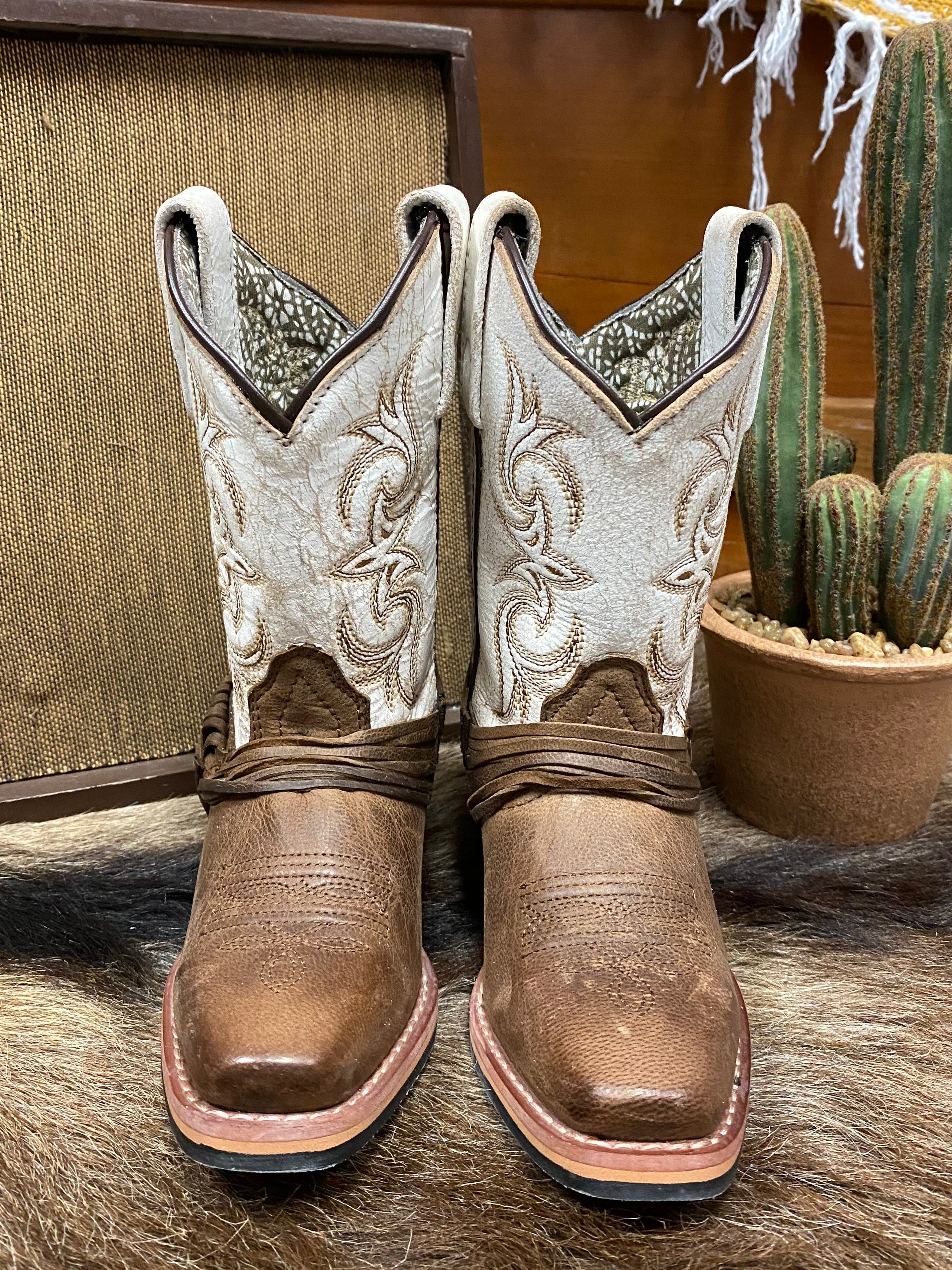 Dan Post Boots Womens Tamarind Square Toe Casual Boots Mid Calf Low Heel 1-2inch - Brown - Size 8 M　並行輸入品 Dan Post Boots Womens Tamarind Tooled Inlay Square Toe Cowboy Mid