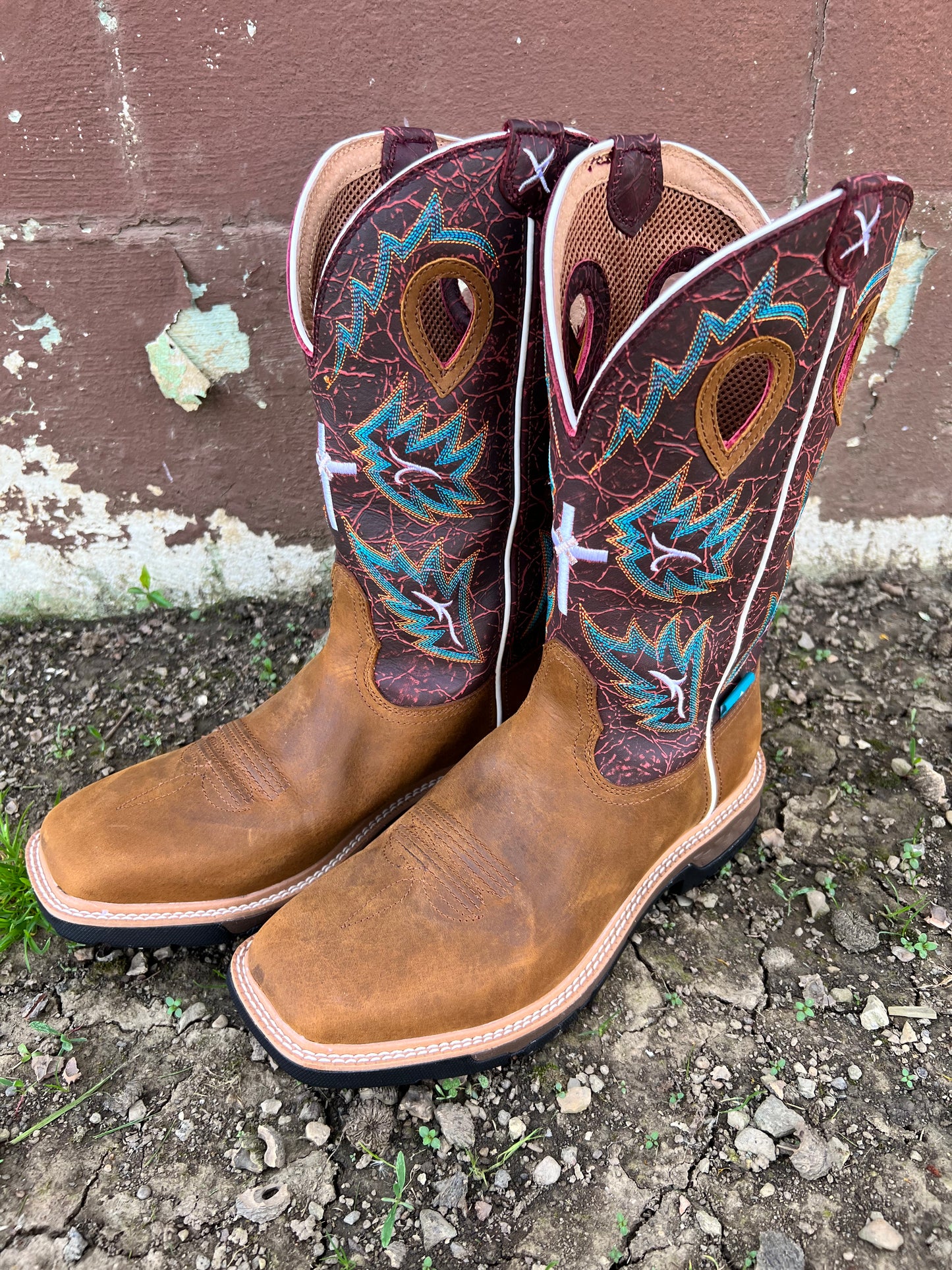 Twisted X Men s 12 Waterproof Western Work Boots With Cell