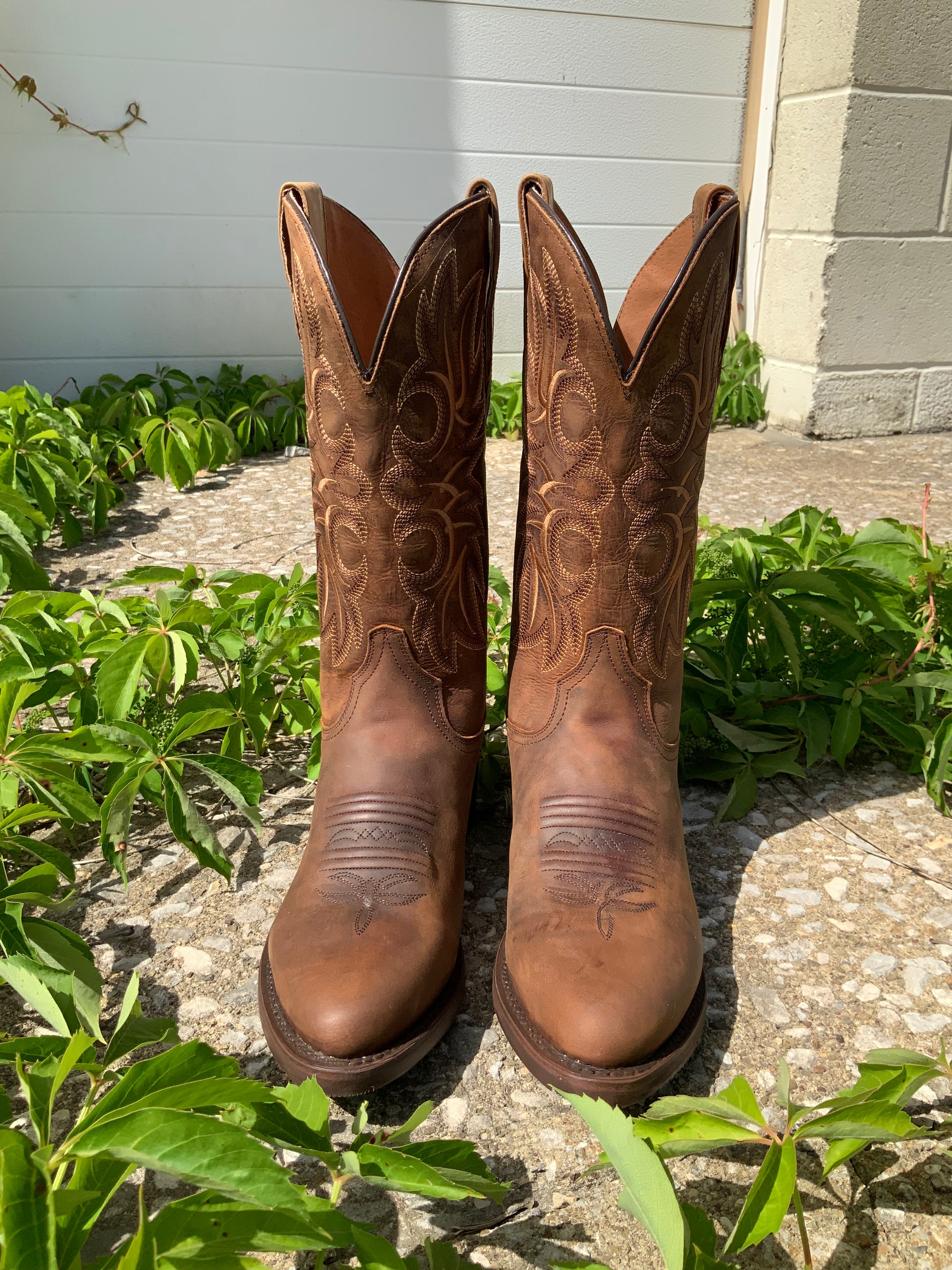 Dan Post Men s Rust Cottonwood Round Toe Cowboy Boots DP3388